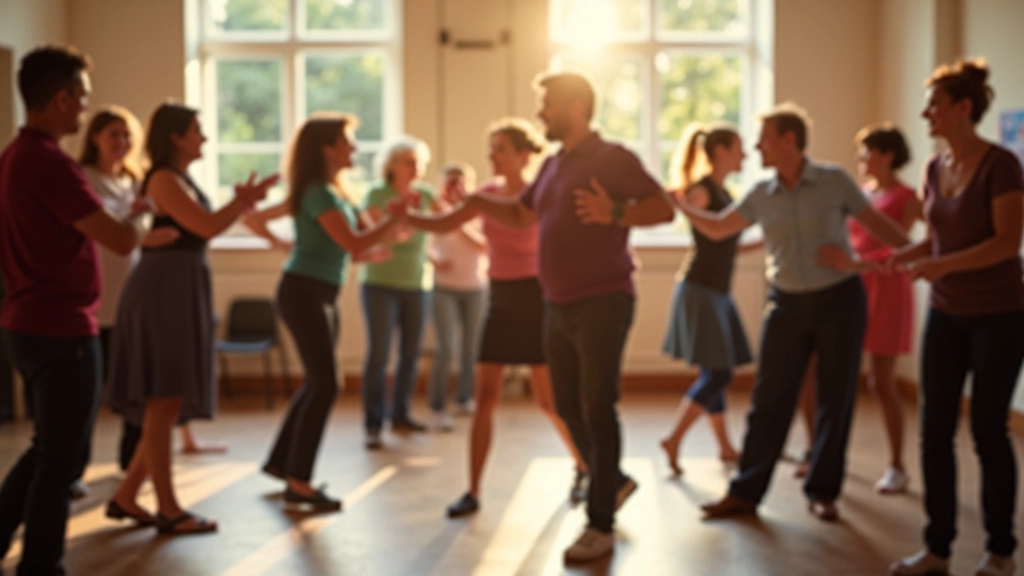 Galway Latin Dance Workshop participants learning salsa basics