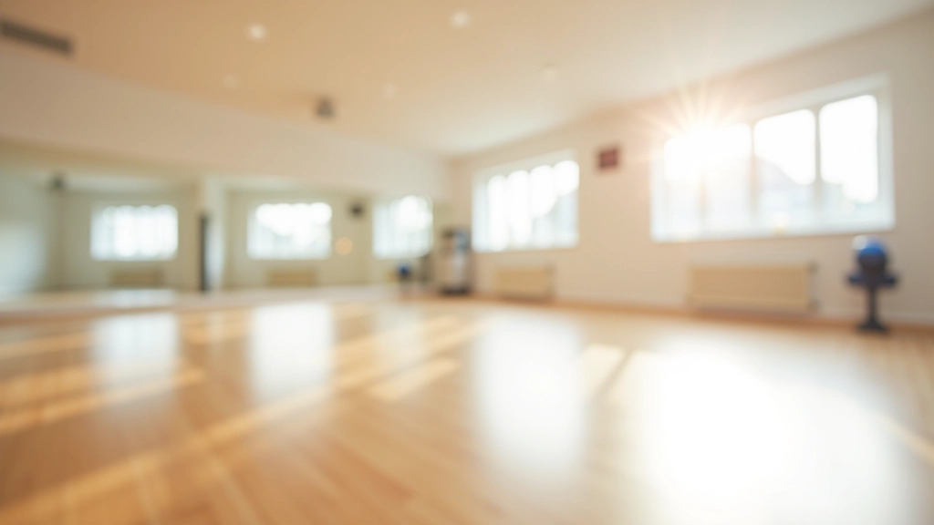 Galway dance studio with hardwood floors, mirrors, and bright natural lighting, showing a welcoming space for Latin dance classes